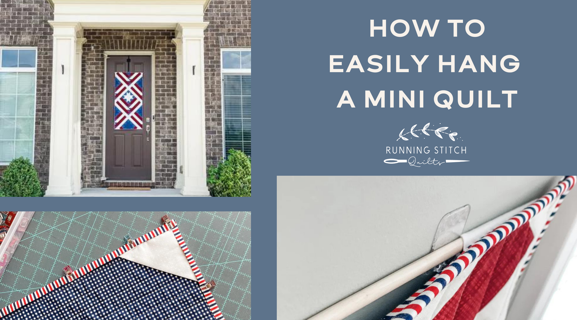 How to Easily Hang a Mini Quilt