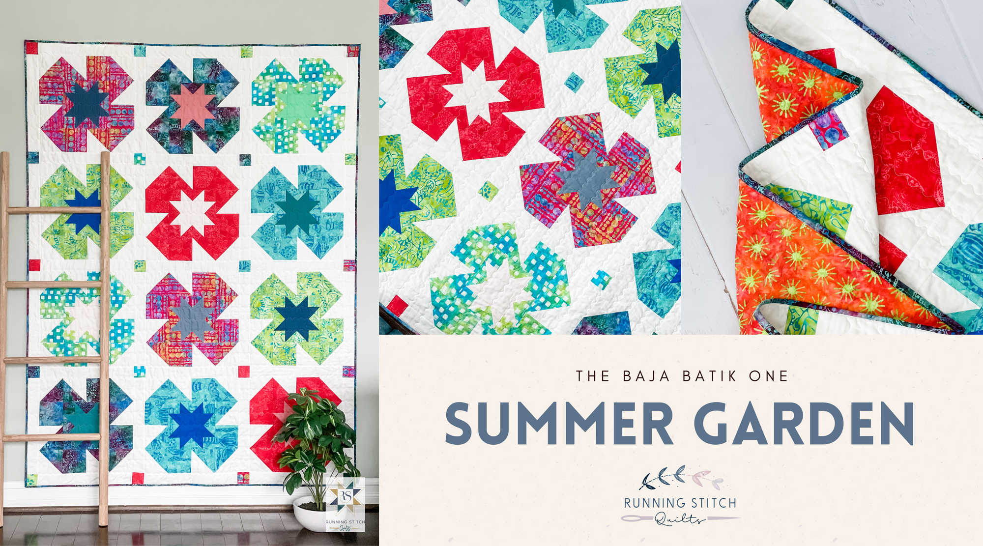 Summer Garden Quilt - The Batik One
