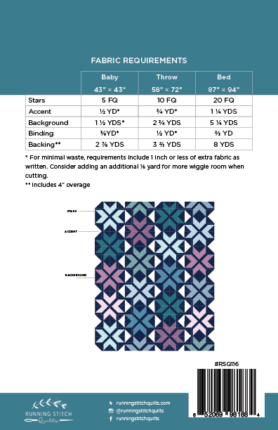 Chevron Stars Quilt Pattern - PDF
