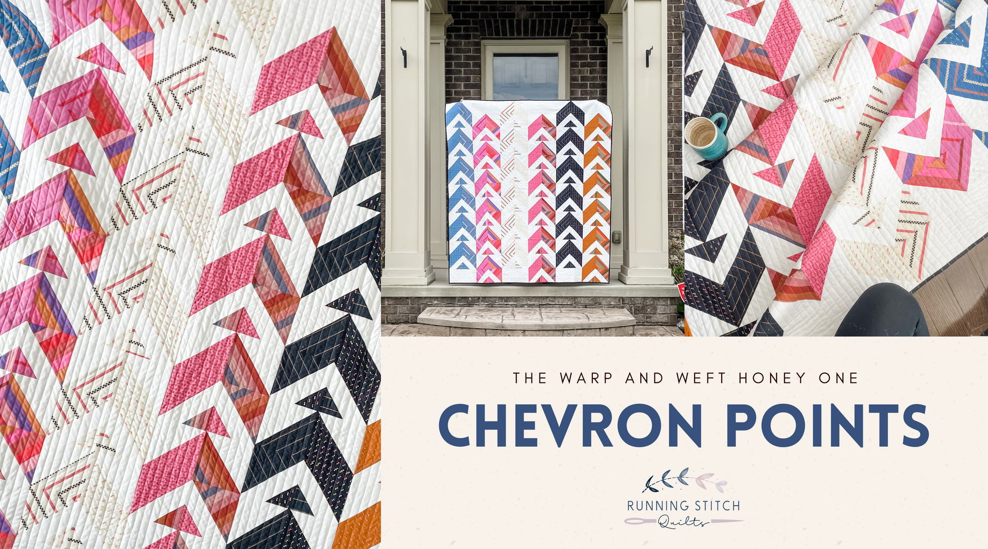 Chevron Points - The Warp and Weft Honey One