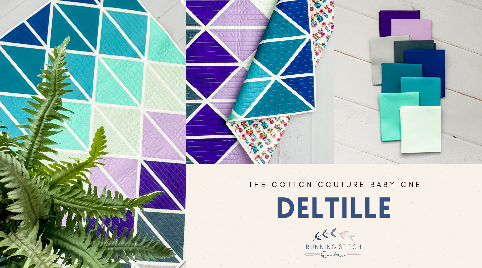 Deltille Quilt - The Baby One