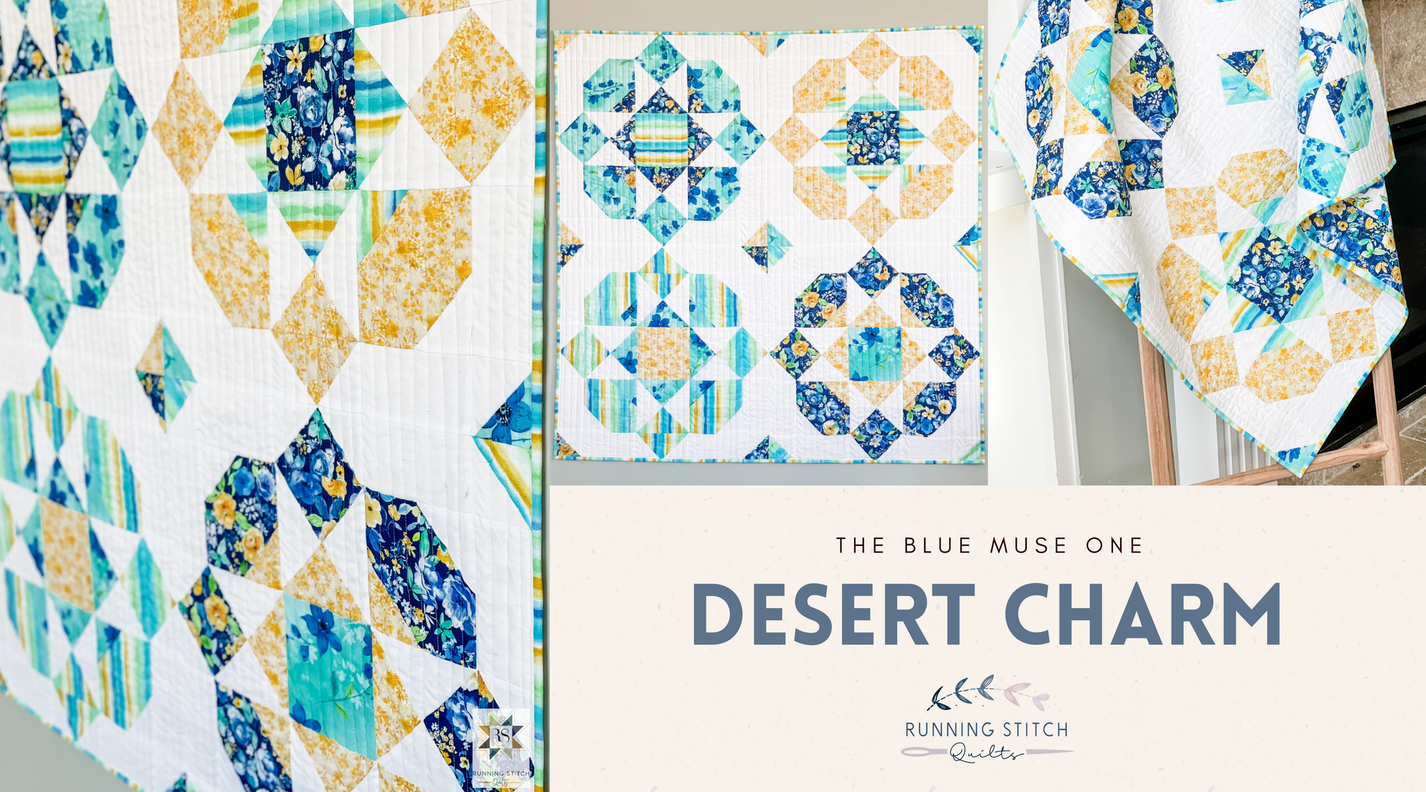 Desert Charm Quilt - The Blue Muse One