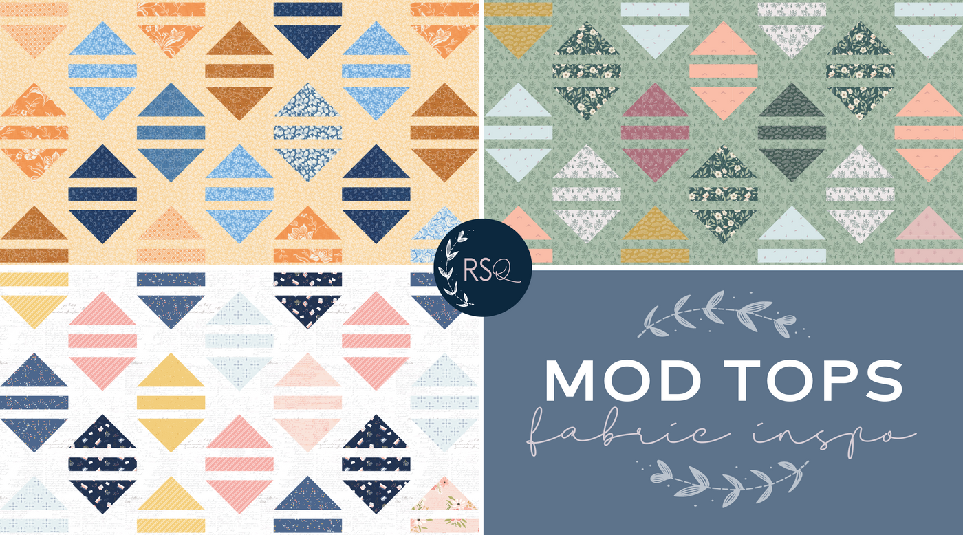 Mod Tops Quilt - Fabric Inspiration - Running Stitch Quilts