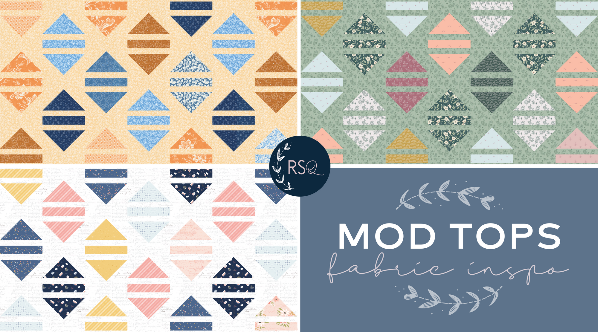Mod Tops Quilt - Fabric Inspiration