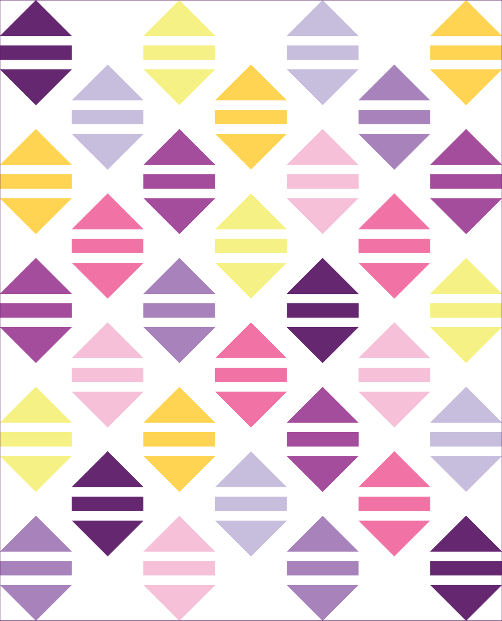 Mod Tops Quilt Pattern - PDF