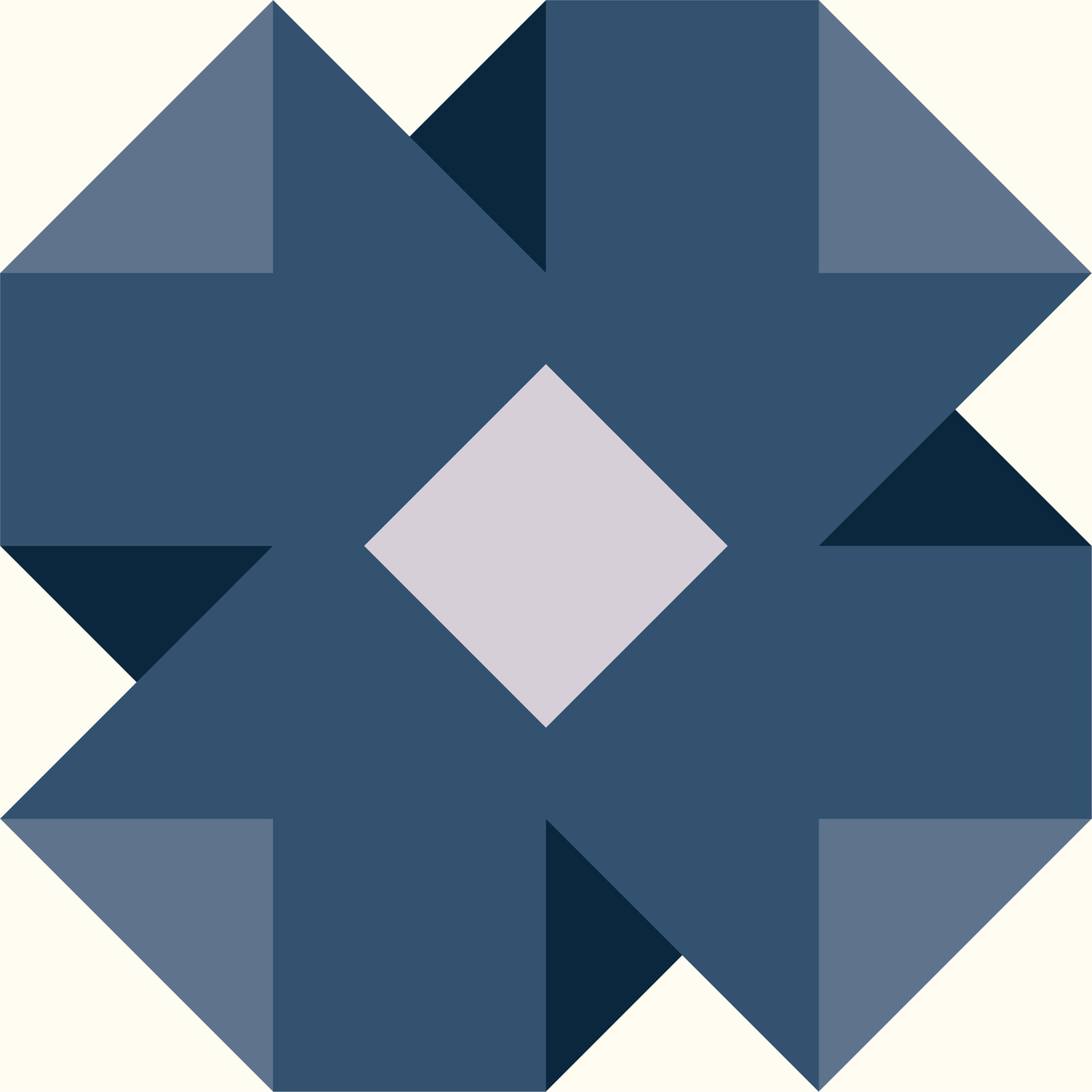 Winter Garden BLOCK Pattern - PDF