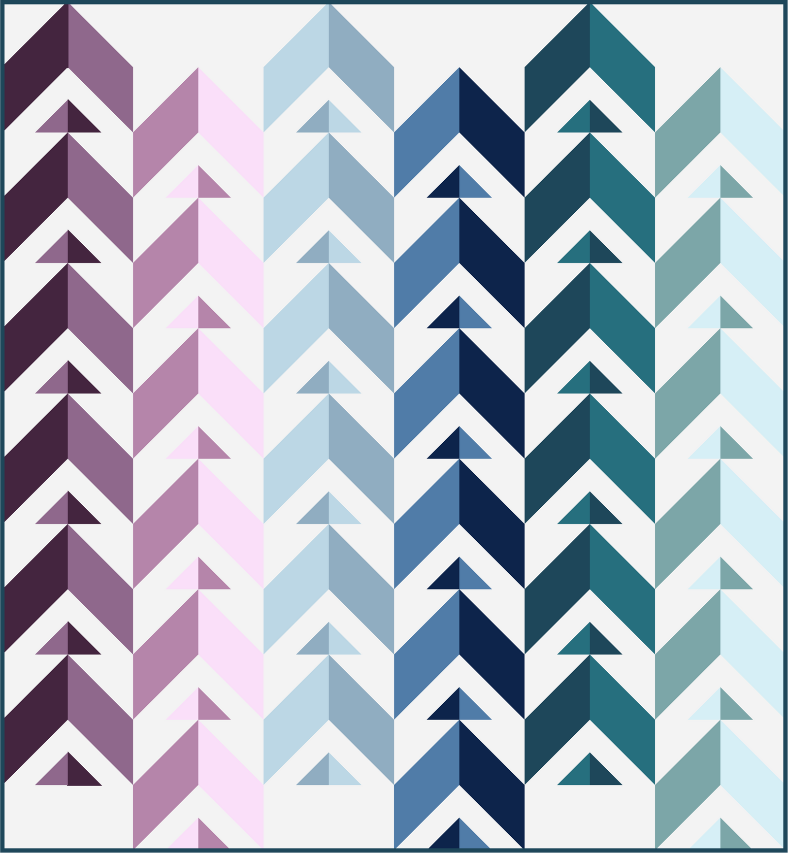 Chevron Points Quilt Pattern - PDF
