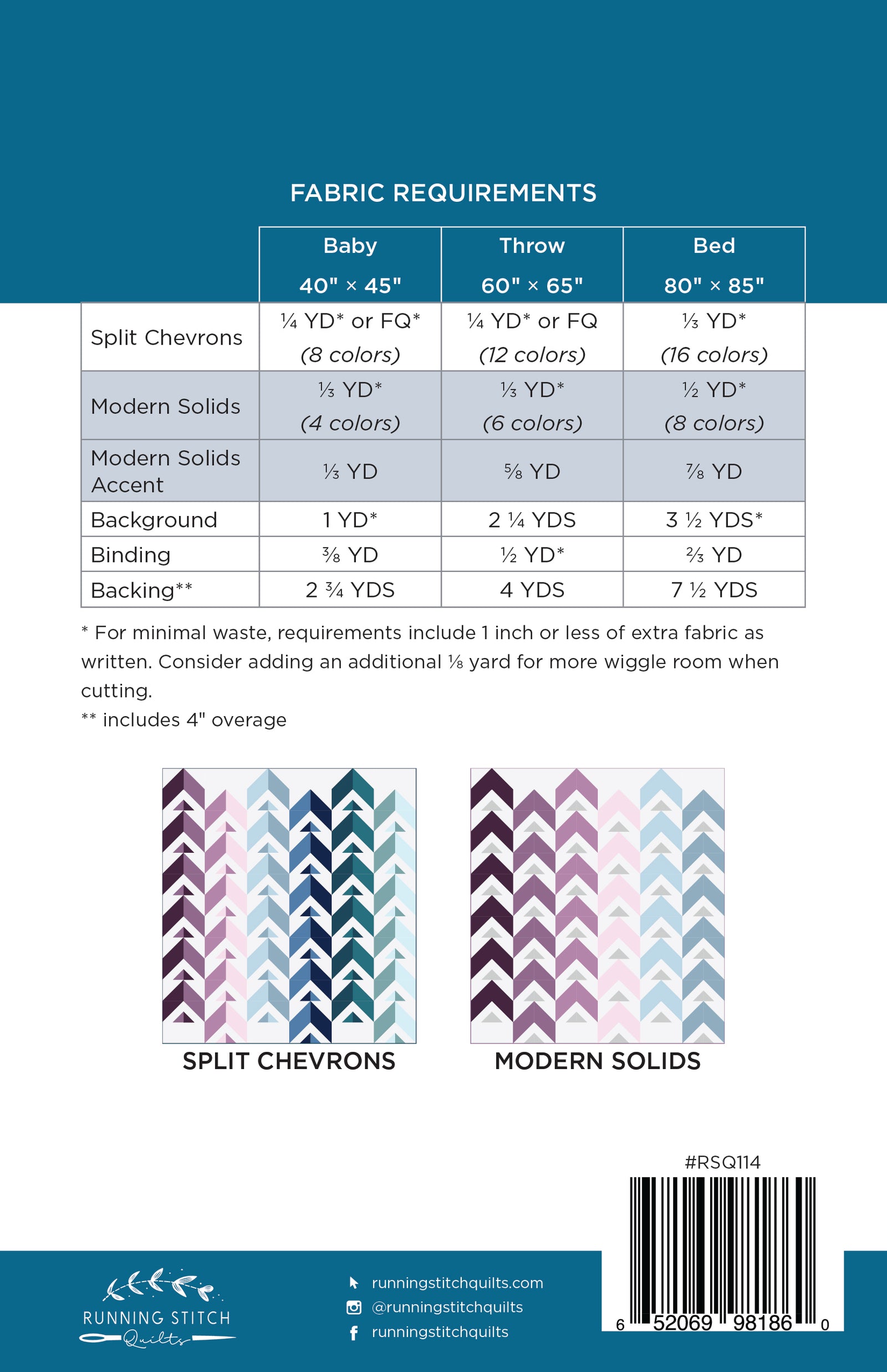 Chevron Points Quilt Pattern - PDF