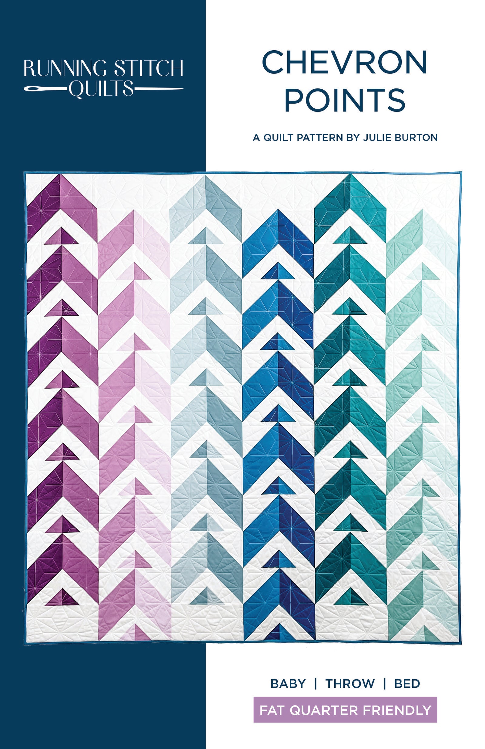 Chevron Points Quilt Pattern - PRINTED