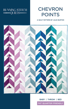 Chevron Points Quilt Pattern - PRINTED