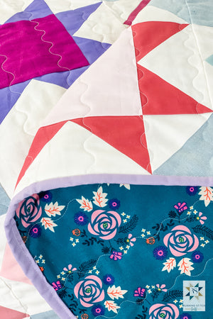 Square Burst Throw Quilt