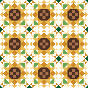 Flint Hills Quilt KIT - Sunflower