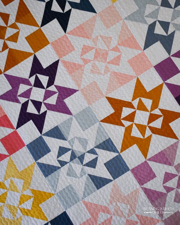 Wildflower Falls Quilt Pattern - PDF - Running Stitch Quilts