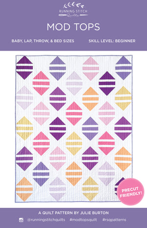 Mod Tops Quilt Pattern - PRINTED