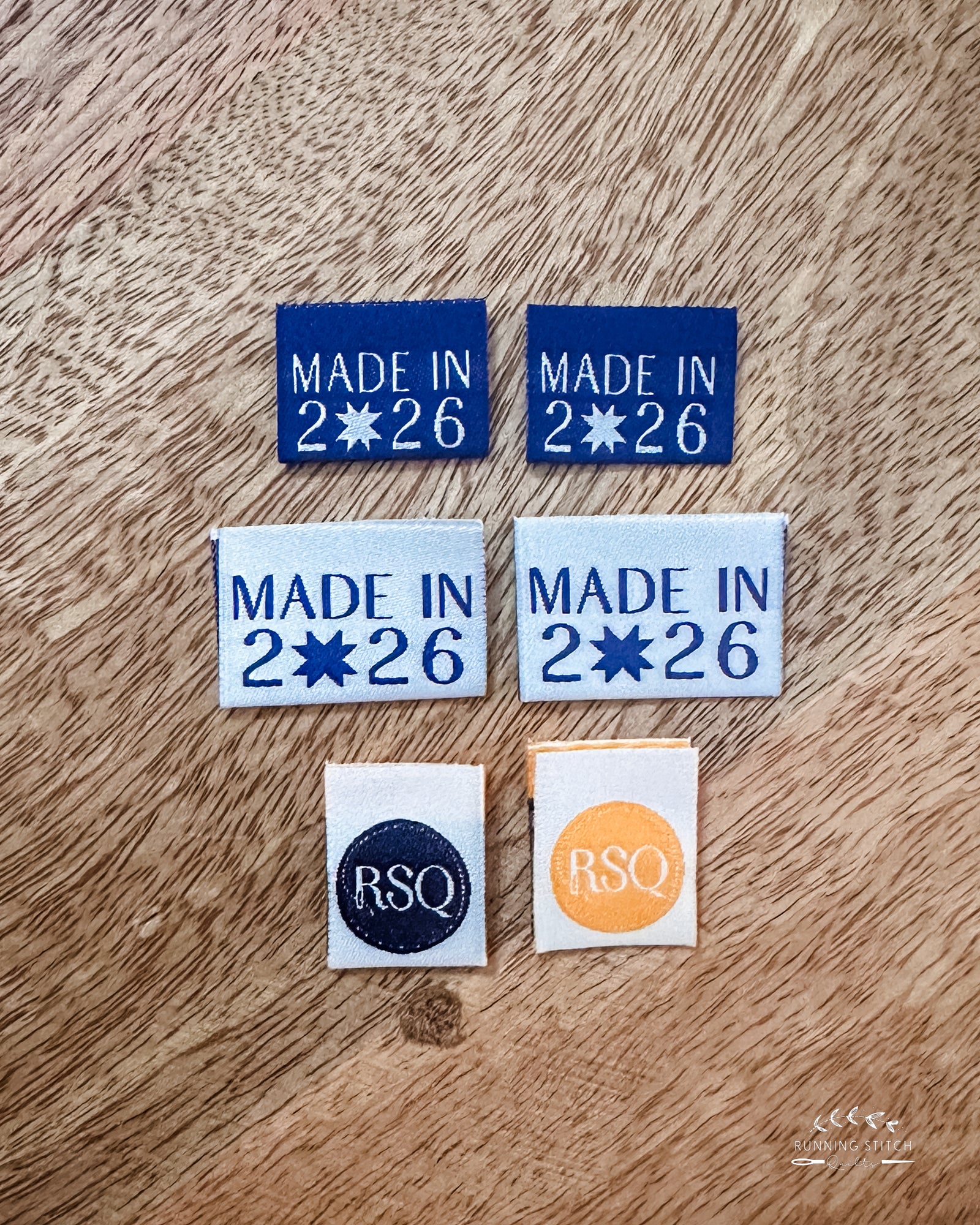 Made in 2026 Woven Labels - MIX PACK