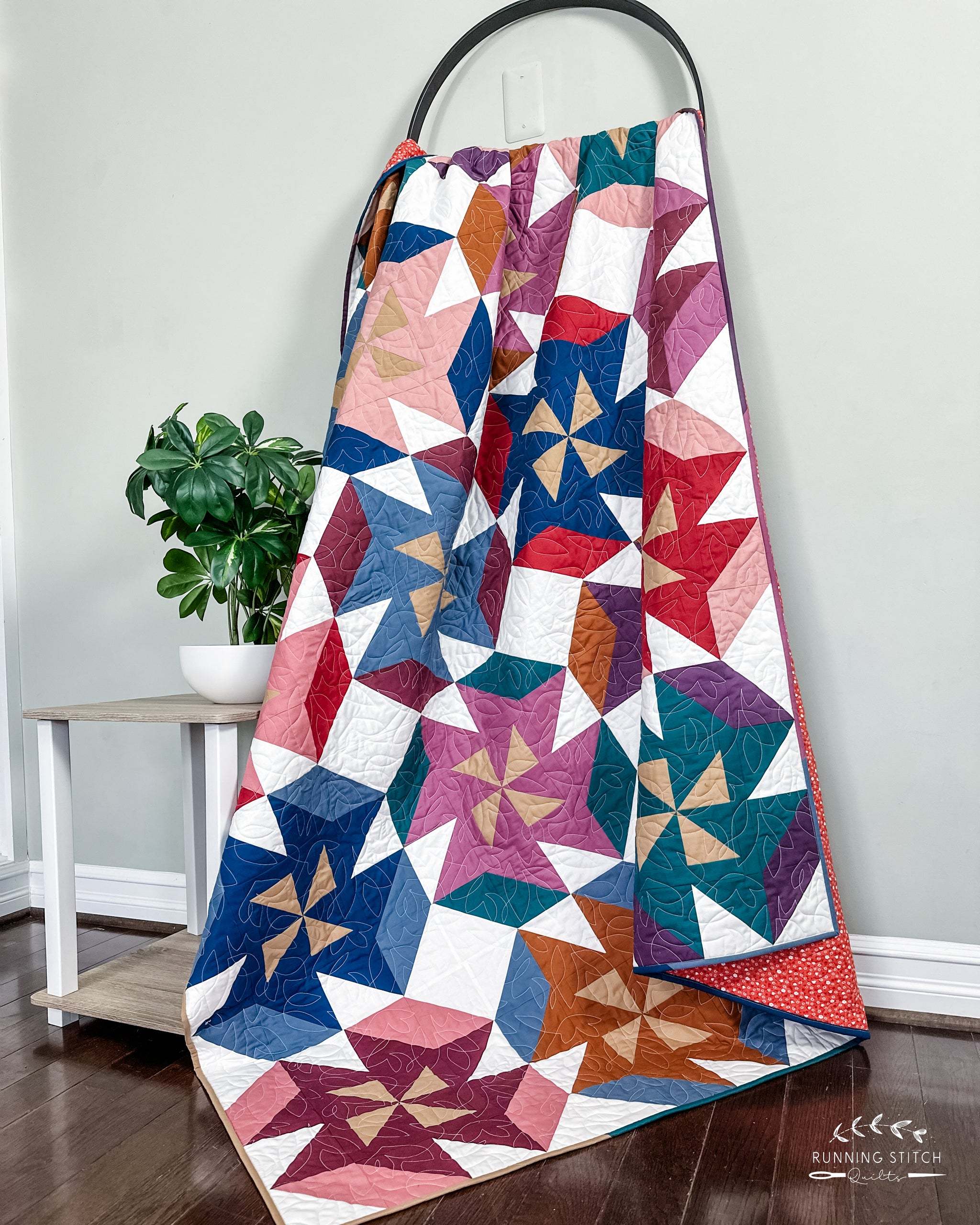 Running Quilt Patterns Autumn Garden Quilt Pattern - PDF - Running Stitch Quilts