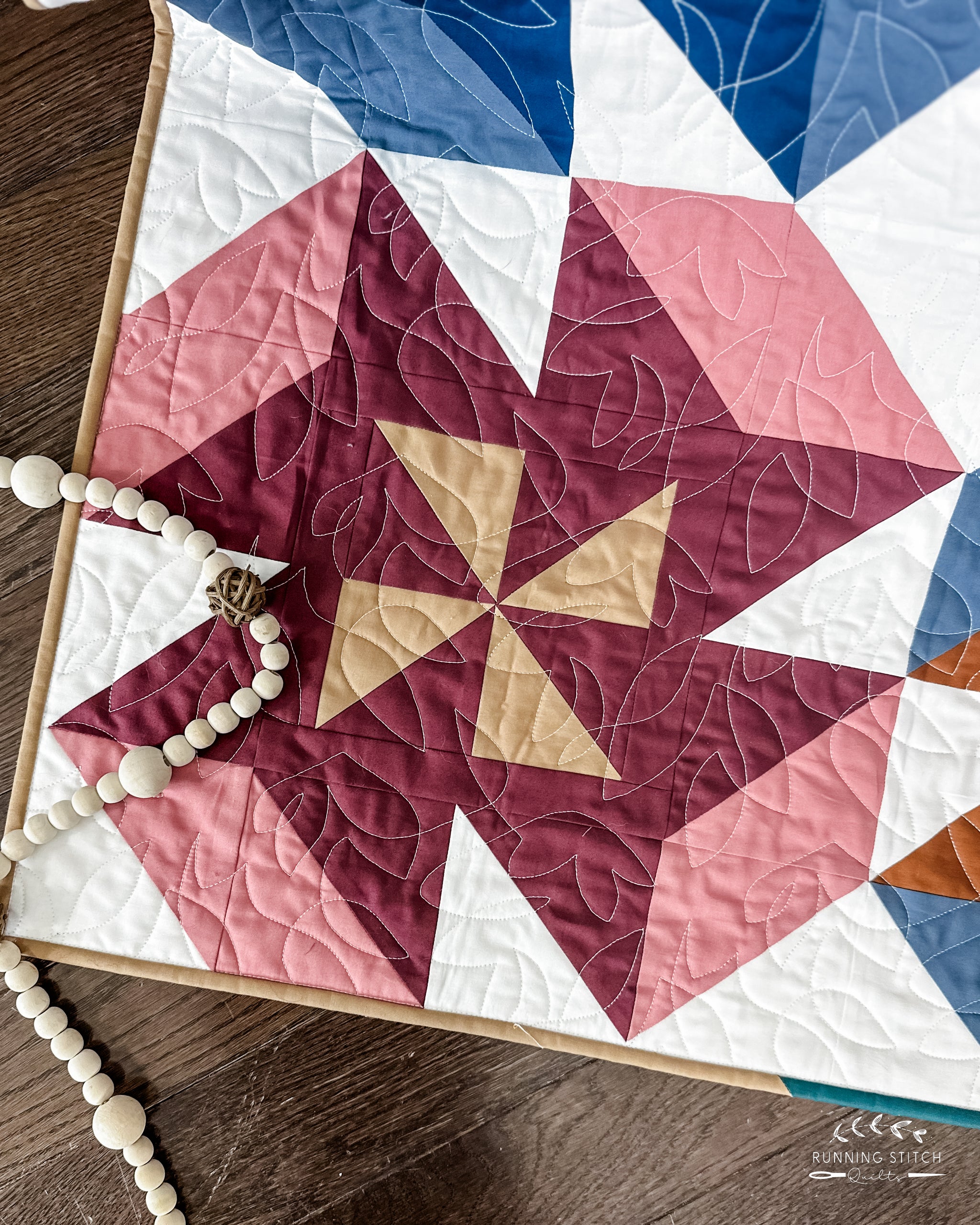 Running Quilt Patterns Autumn Garden Quilt Pattern - PDF - Running Stitch Quilts