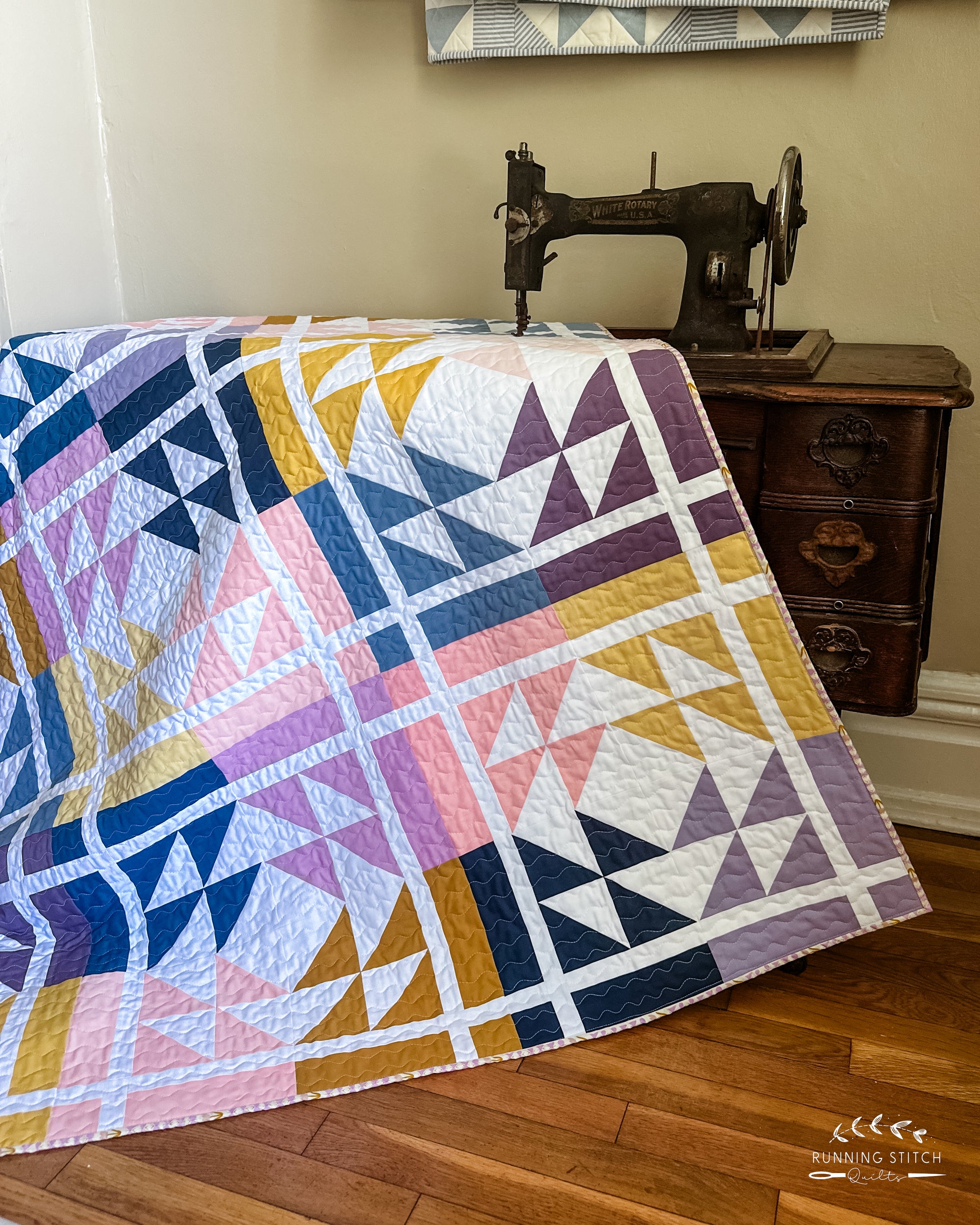 Mosaic Stones Quilt Pattern - PDF