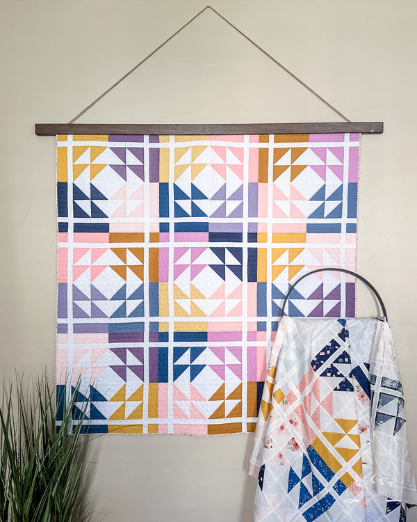 Running Stone Pattern Mosaic Stones Quilt Pattern - Printed - Running Stitch Quilts