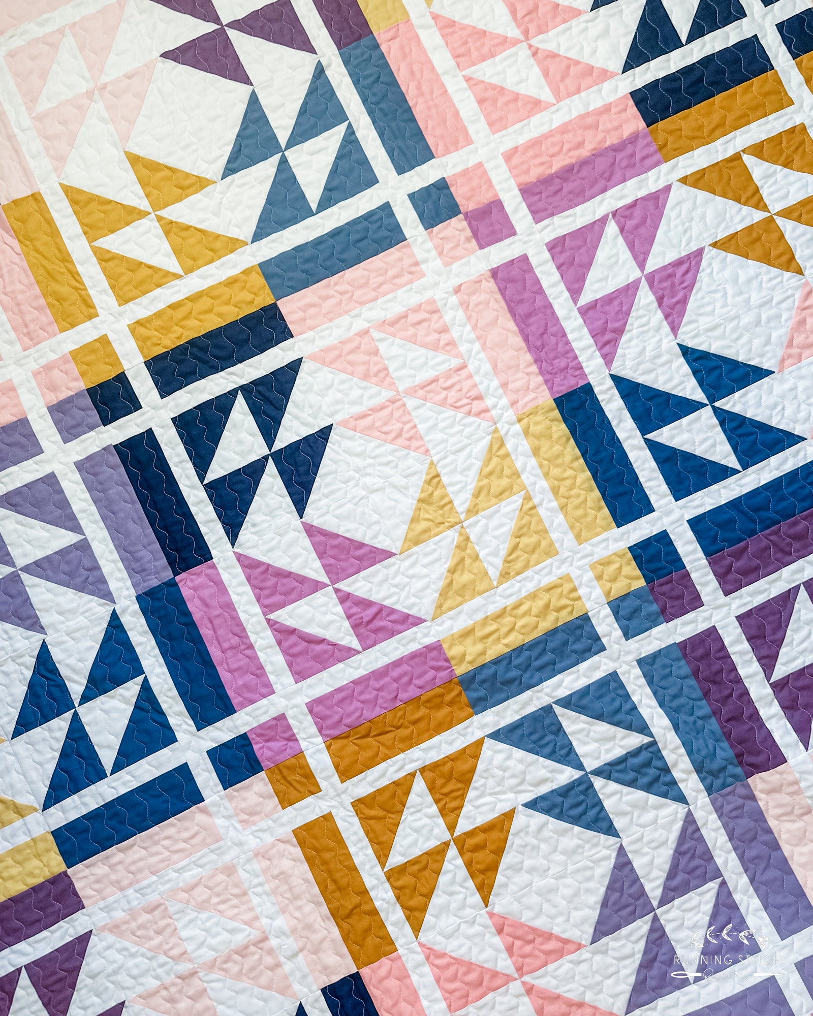 Mosaic Stones Quilt Pattern - Printed