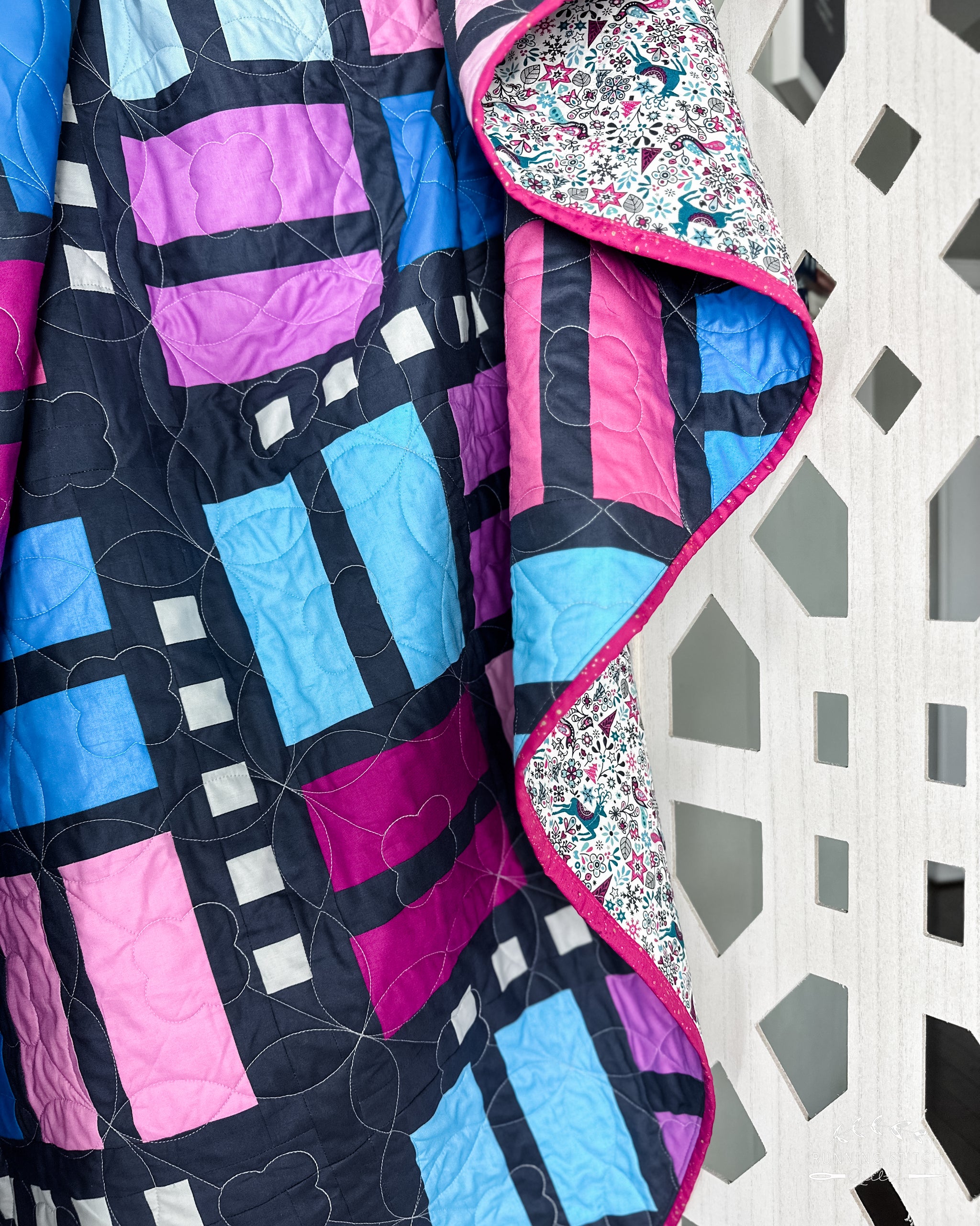 Running Quilt Patterns Weavers Cottage Quilt Pattern - PDF - Running Stitch Quilts