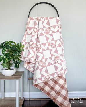Square Burst Throw Quilt
