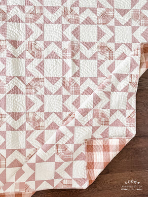 Square Burst Throw Quilt