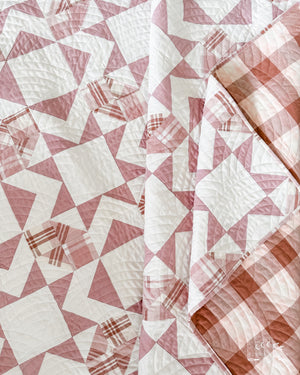Square Burst Throw Quilt