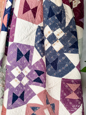 Spring Garden Throw Quilt