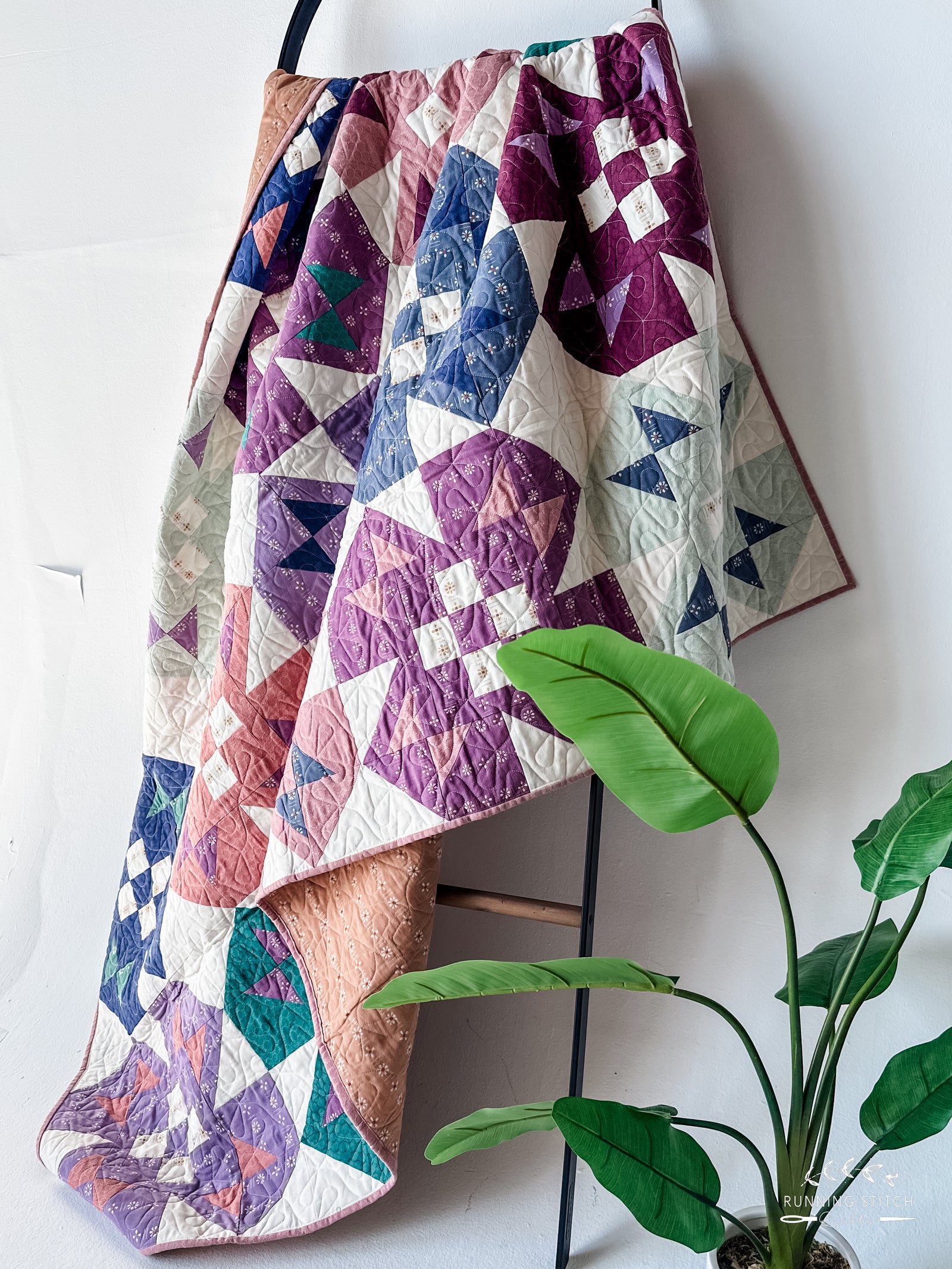 Spring Garden Throw Quilt