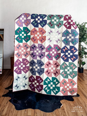 Spring Garden Throw Quilt