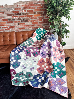 Spring Garden Throw Quilt