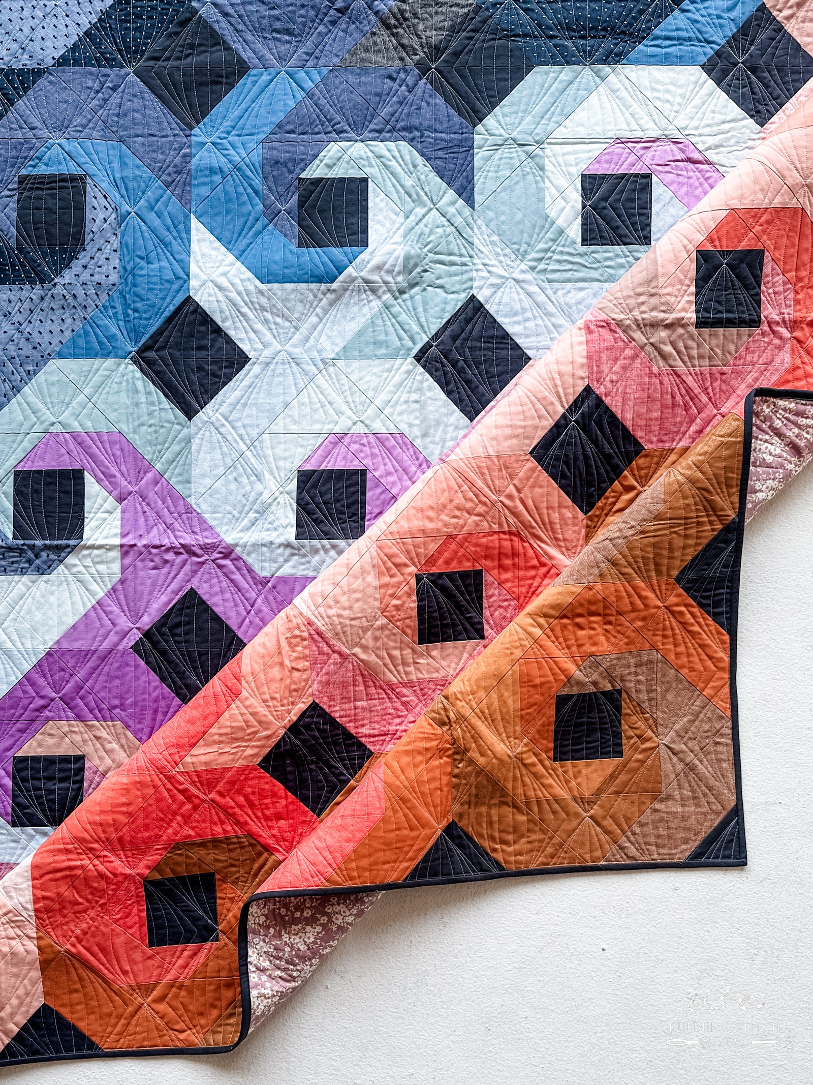 Swirlpools Throw Quilt