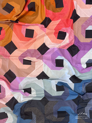 Swirlpools Throw Quilt