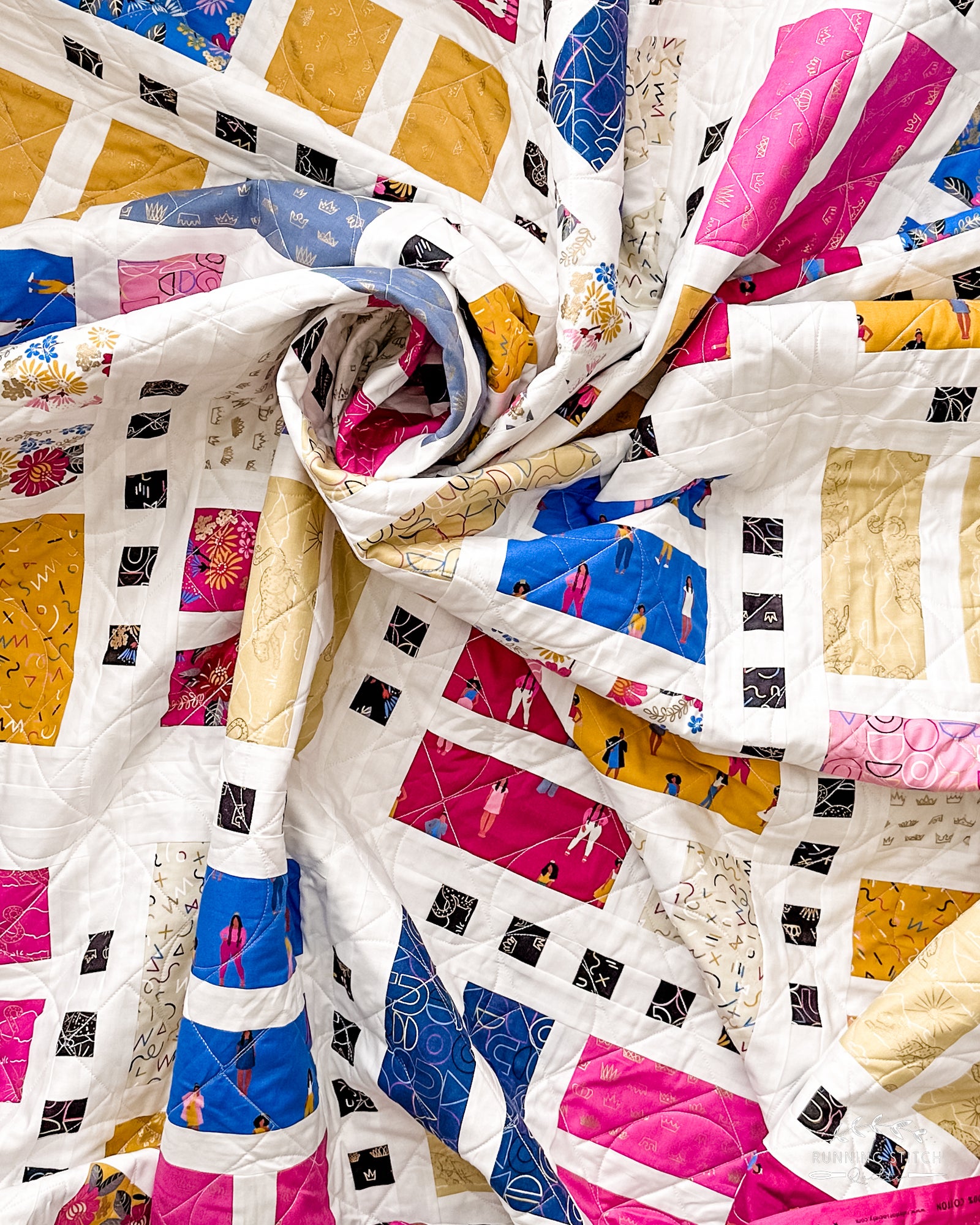 Weavers Cottage Throw Quilt