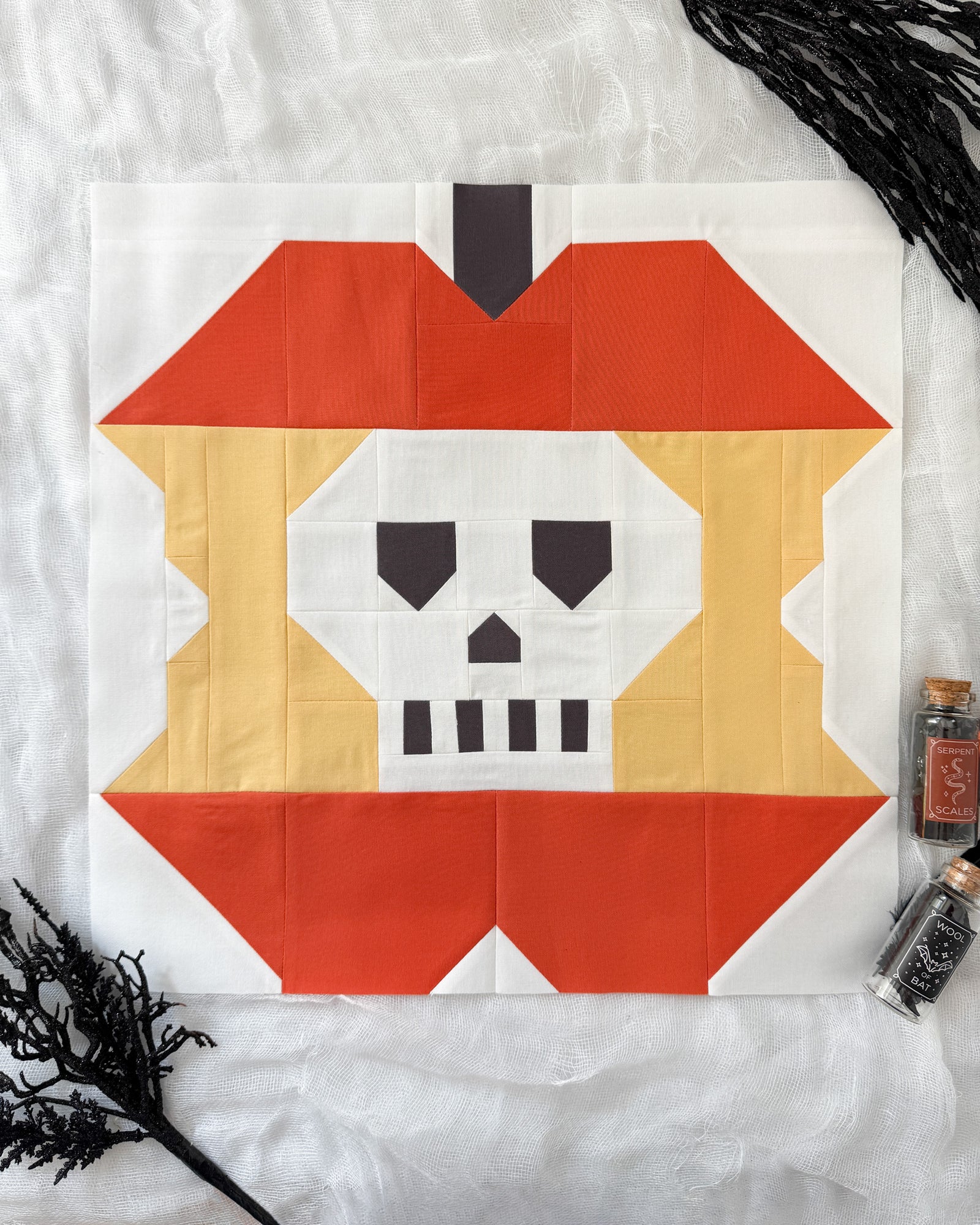 Poisoned Apples - Spooky Season Sampler Block 2025 - PDF