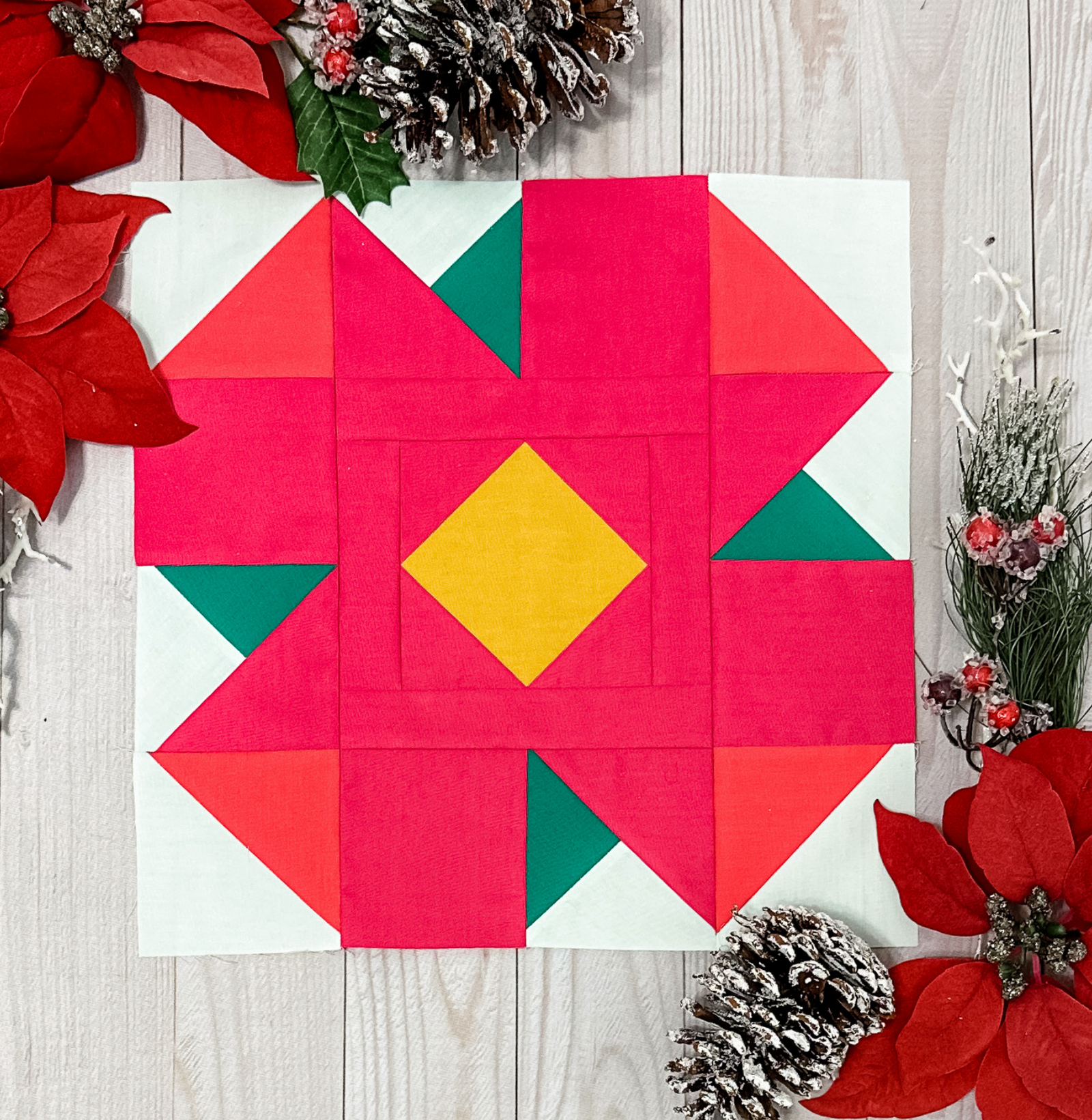 Winter Garden BLOCK Pattern - PDF