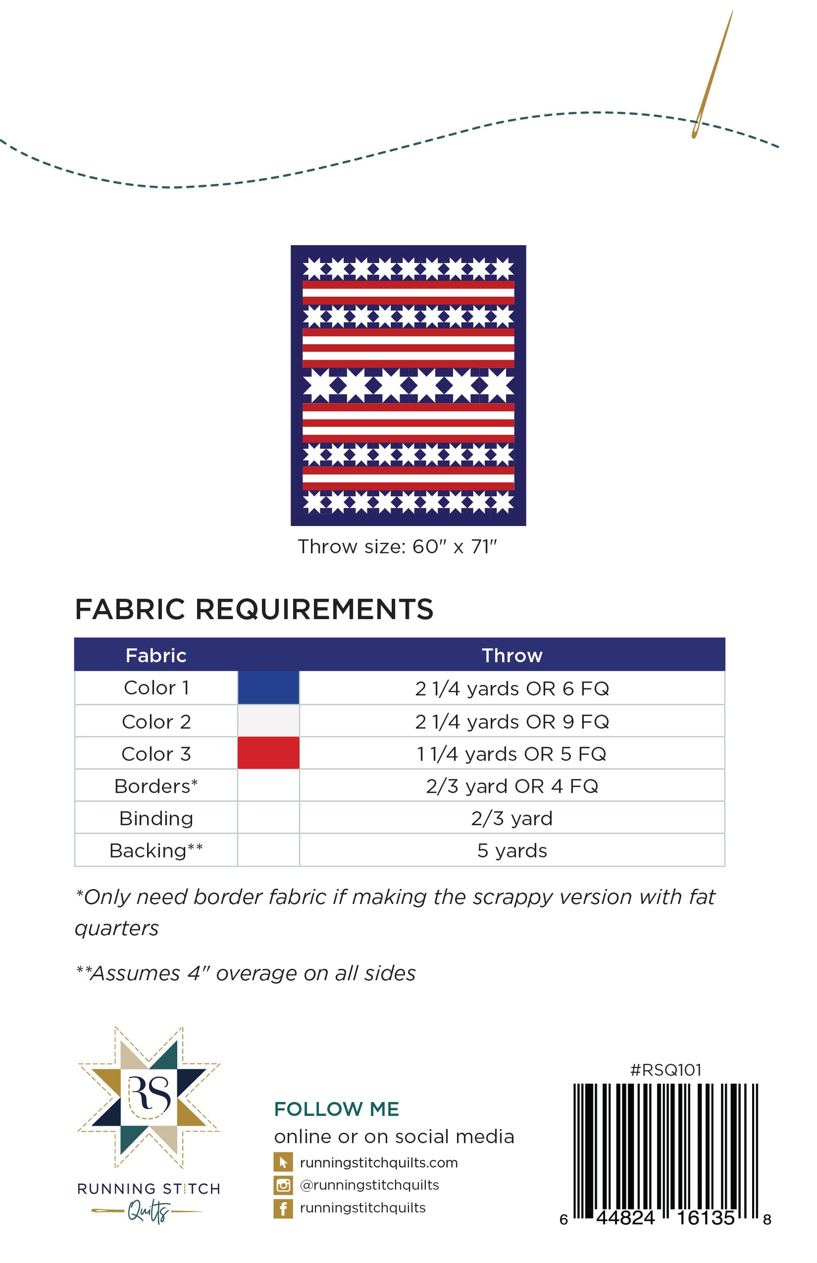 Snowflakes in July Quilt Pattern - PRINTED