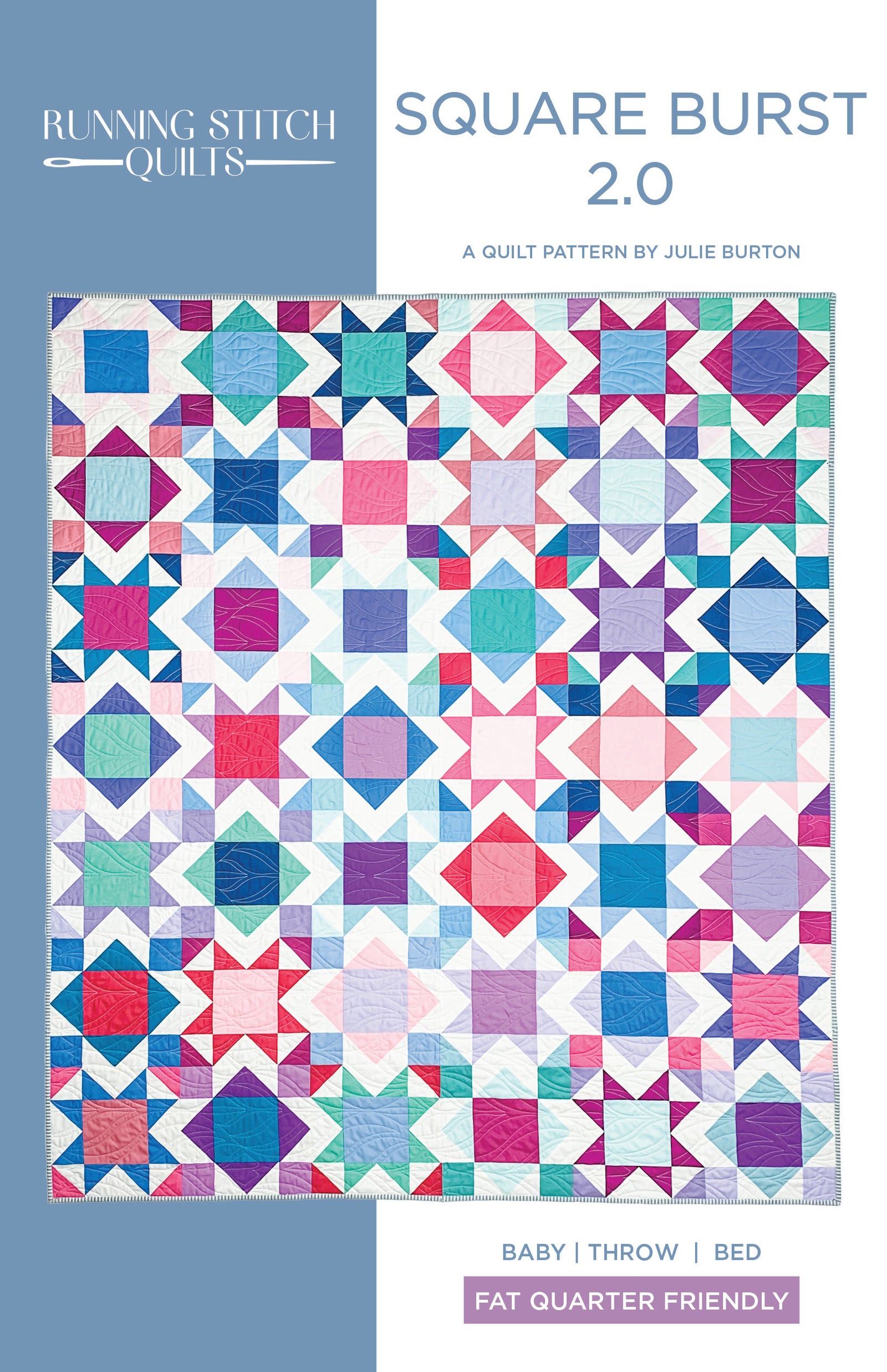 Square Burst 2.0 Quilt Pattern - PRINTED
