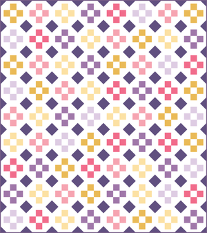 Charming Bubbles Quilt Pattern - Printed