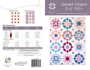 Desert Charm Quilt Pattern - PRINTED