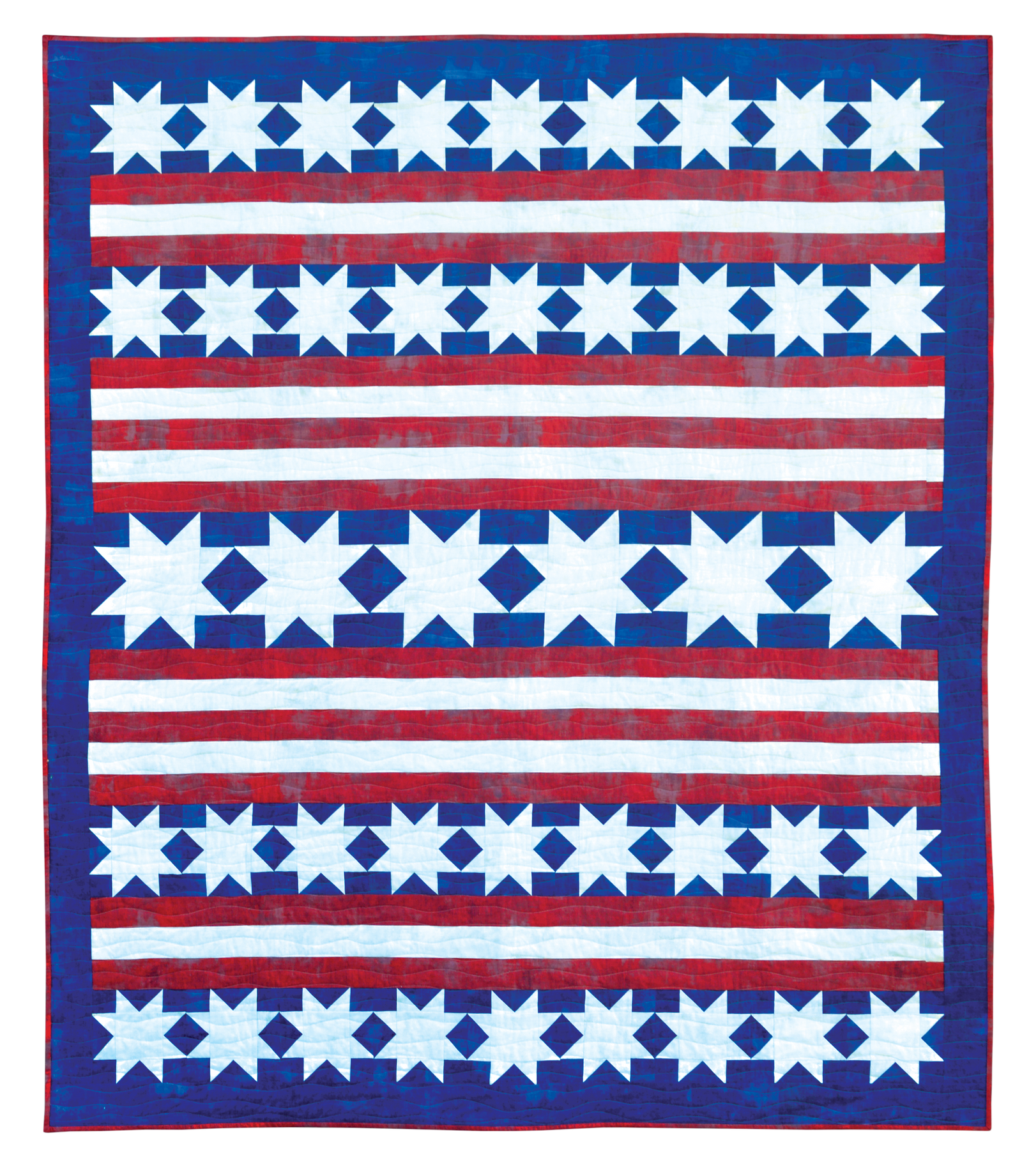 Snowflakes in July Quilt Pattern - PDF