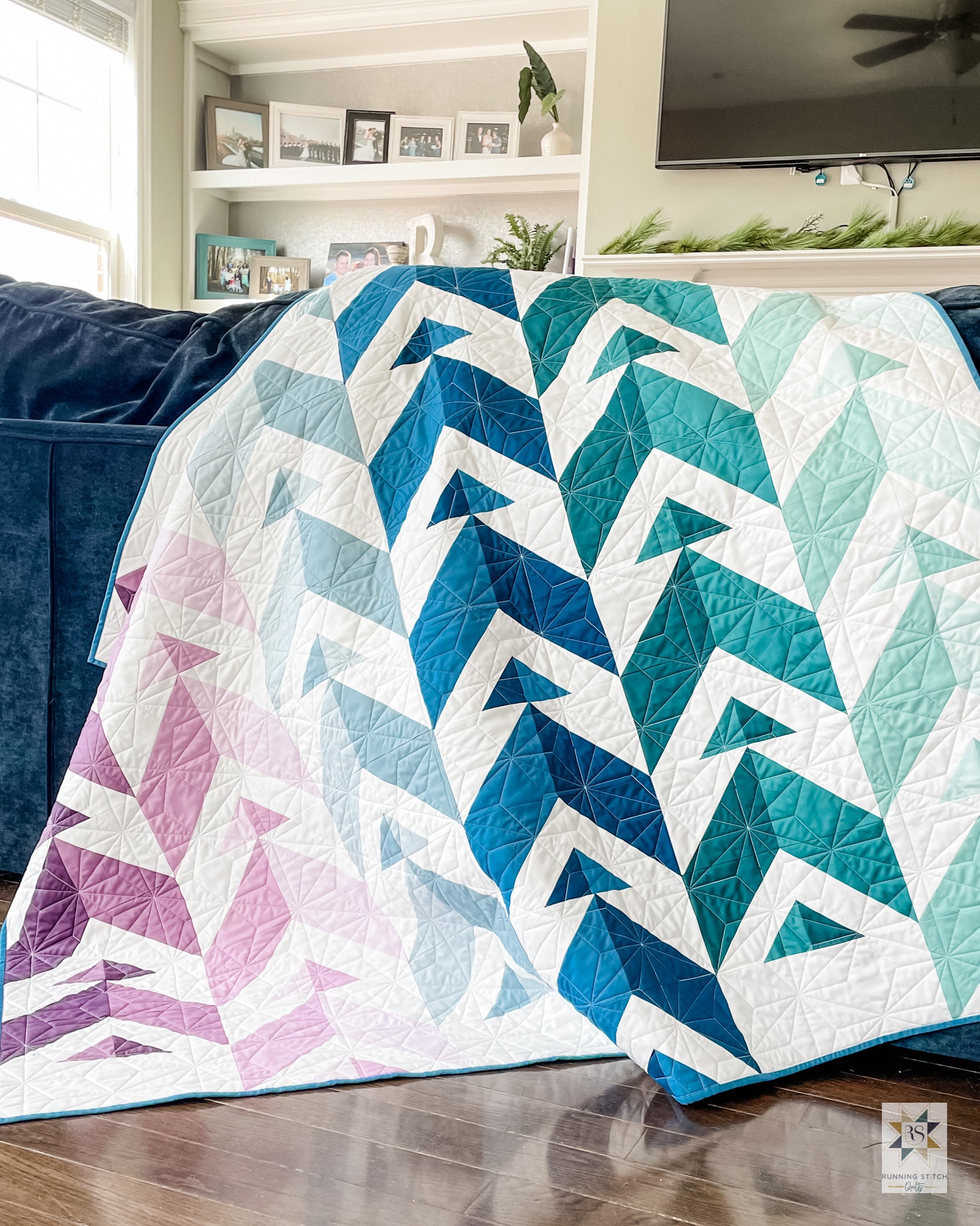 Chevron Points Quilt Pattern - PDF