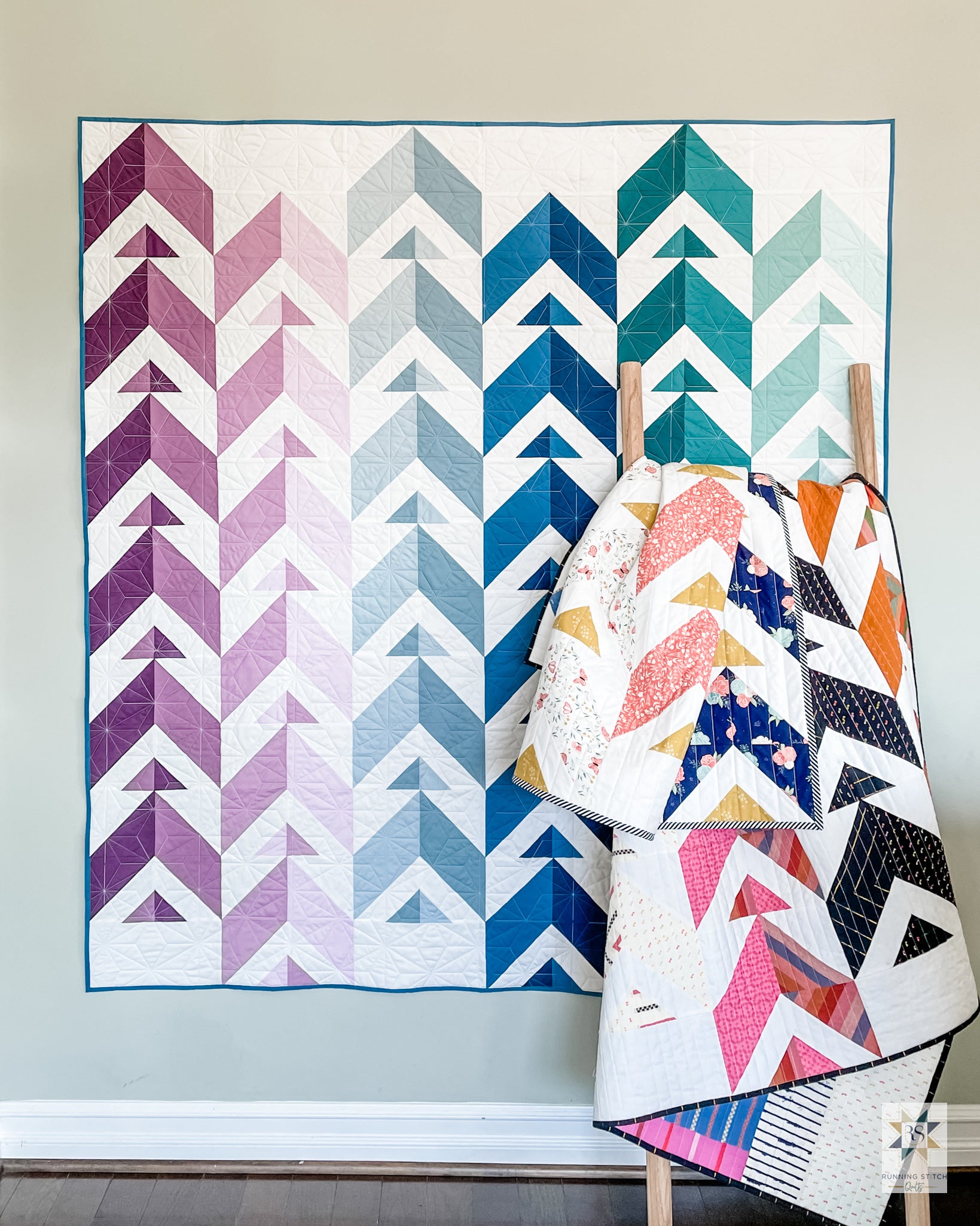 Chevron Points Quilt Pattern - PRINTED