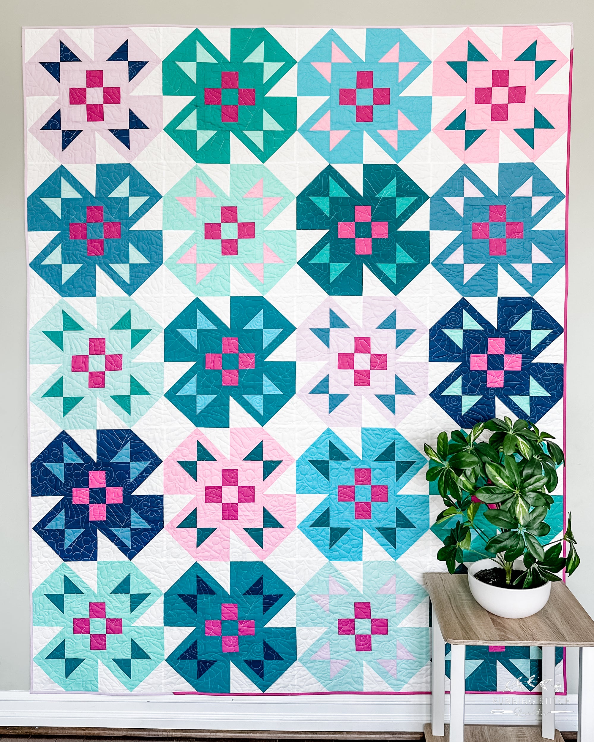 Spring Forward Quilt Pattern Spring Garden Quilt Pattern - PDF - Running Stitch Quilts