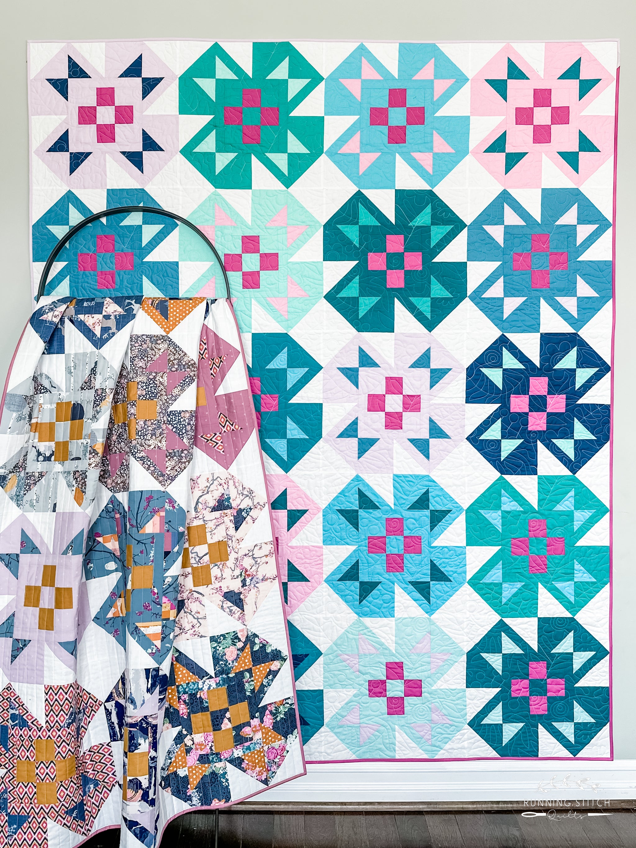 Springtime Garden Quilt Pattern Spring Garden Quilt Pattern - PRINTED - Running Stitch Quilts